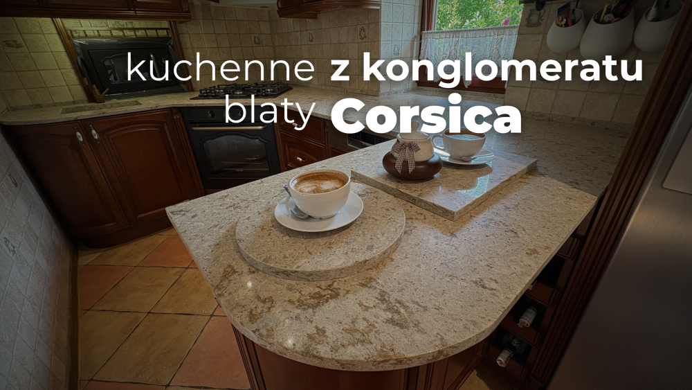 kuchenne blaty z konglomeratu Corsica
