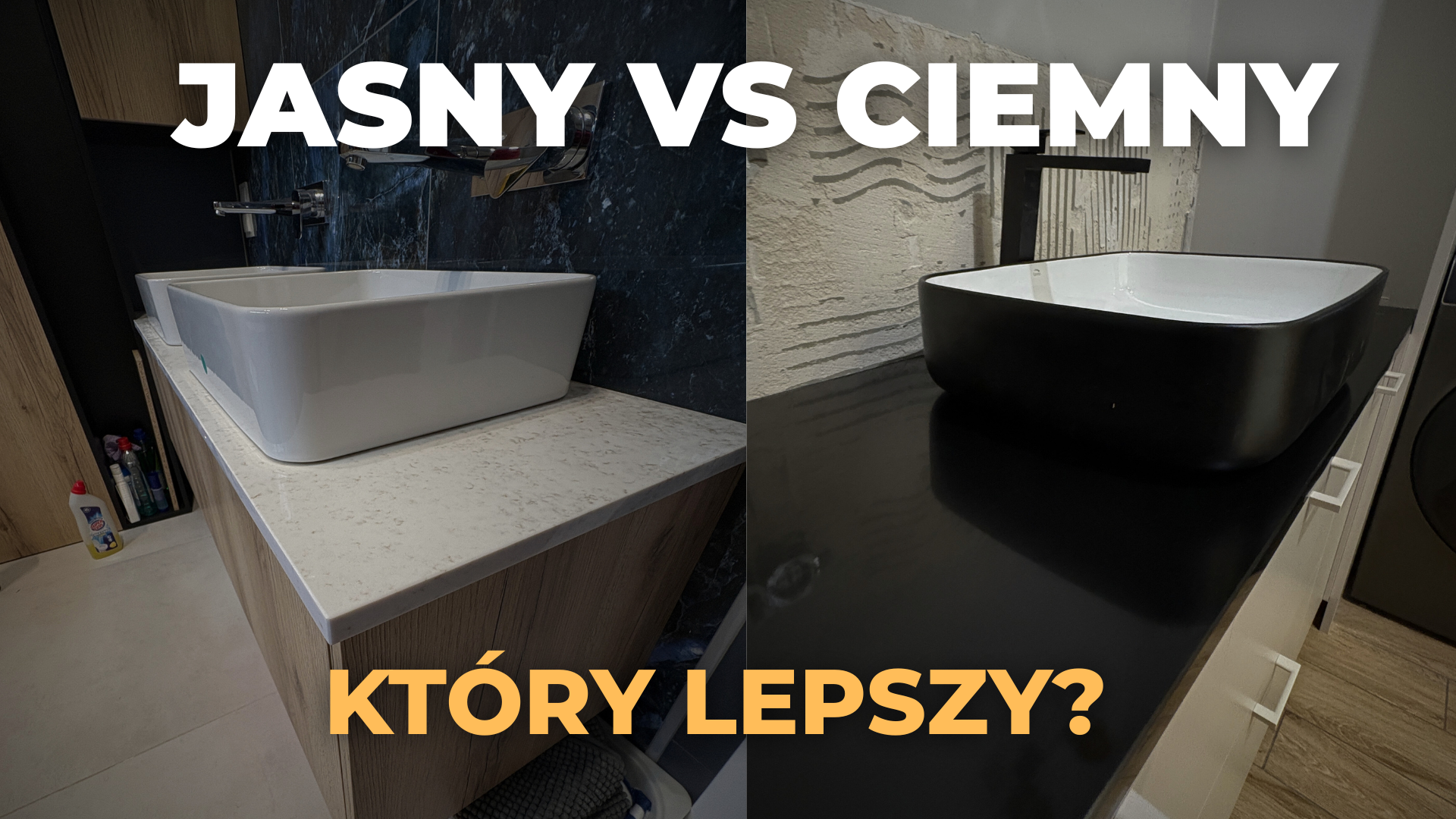 Jasny czy ciemny blat łazienkowy z kamienia? Który lepszy?