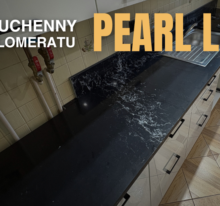 Blat kuchenny z konglomeratu Pearl Lava o grubości 3cm