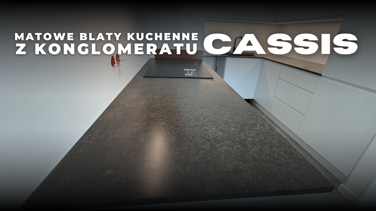 Blaty kuchenne z matowego konglomeratu Cassis