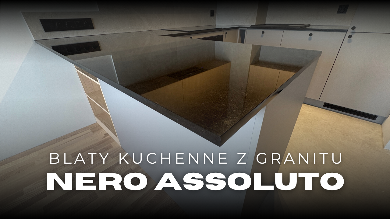 blaty kuchenne z granitu Nero Assoluto