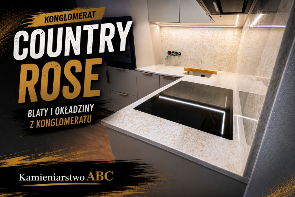 Blaty i okładziny ścienne z konglomeratu Country Rose