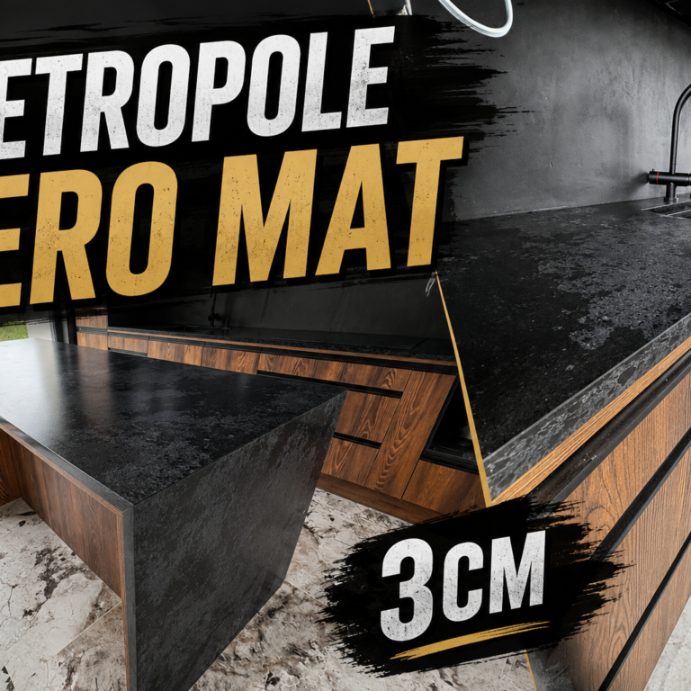 Blat oraz wyspa z gierowaną nogą z konglomeratu Metropole Nero
