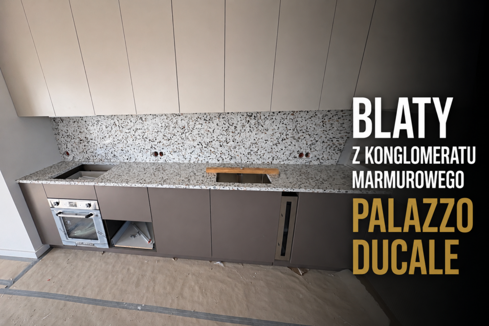 Blat i okładzina ścienna z konglomeratu marmurowego Palazzo Ducale