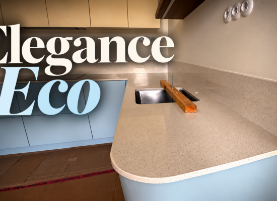 Blaty oraz cokoły naścienne z konglomeratu Elegance Eco